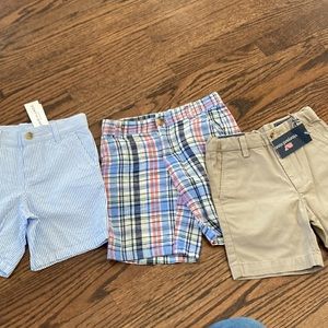 Lot of three size 5 preppy shorts - Vineyard Vines, seersucker, and plaid